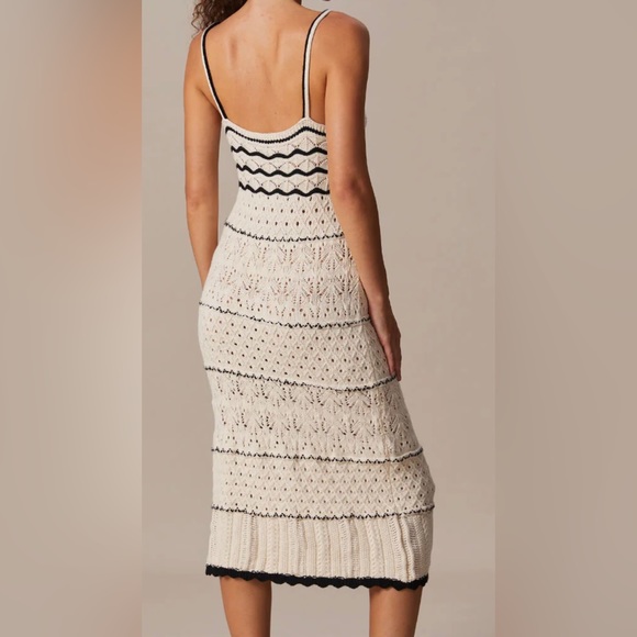 Crochet Eyelet See Through Midi Dress - Picture 2 of 10